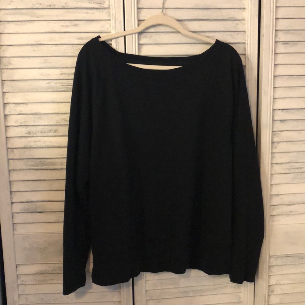 Black off the shoulder pullover